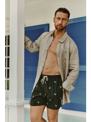Intimissimi Turtle Embroidered Swim Shorts