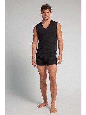 Intimissimi %100 Extrafine Pima Cotton V-Neck Tank Top