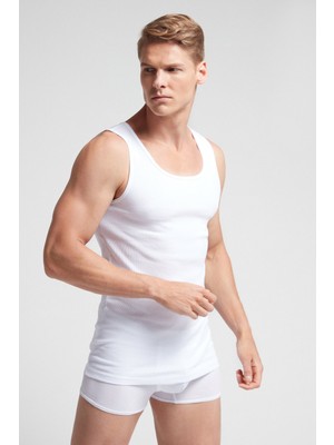 Intimissimi %100 Pima Cotton Ribbed Tank Top
