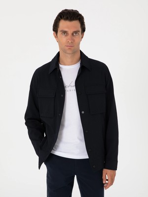 Cacharel Navy Overshirt