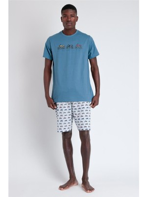 Admas Men's Pajama Set Blue