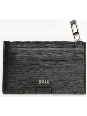 Boss LUMINARY_6CC Zip Men's Card Holder Black