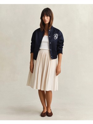 Gant Women's Cream Solid Skirt
