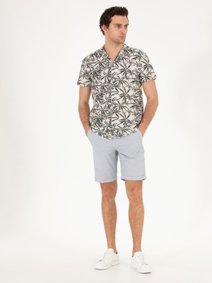 Cacharel Light Blue Regular Fit Woven Shorts