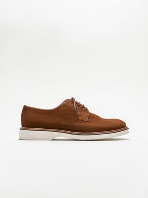 Elle Men's Tan Leather Casual Shoes