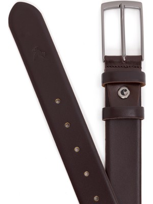 Cacharel Brown Classic Leather Belt