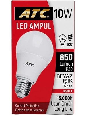 Birsence Atc 10W 4lu Beyaz LED Ampul