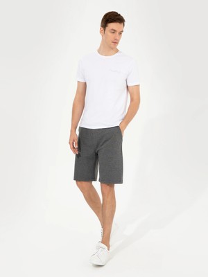 Cacharel Grey Melange Comfort Fit Knit Shorts