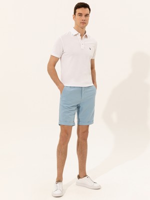 Cacharel Light Blue Woven Shorts