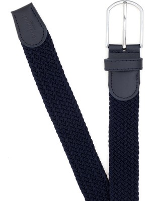 Cacharel Navy Braided Belt