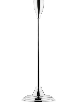 Jumbo Fortuna Silver Large Candle Holder - Steel
