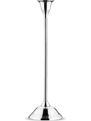 Jumbo Poseidon Silver Candle Holder - Steel
