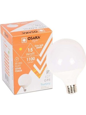Birsence LEDP015 G95 15W G.ısıgı Glop LED Ampul 1 Adet