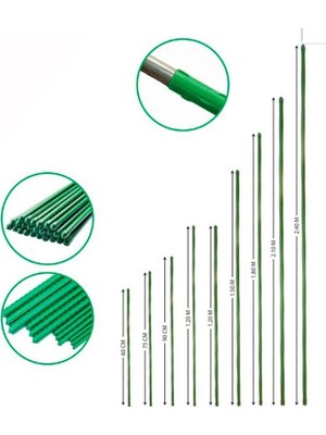 Nil Avm Ennalbur Bitki Destek Çubuğu 11 mm 180 cm 2 Adet