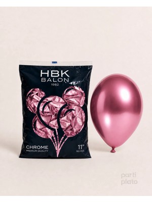 Hbk Balon Krom 11" Balon Hbk Pembe 50'li