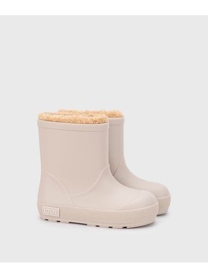 Igor Yogi Borreguito Içi Kürklü Unisex Çocuk Yağmur Çizmesi Bej