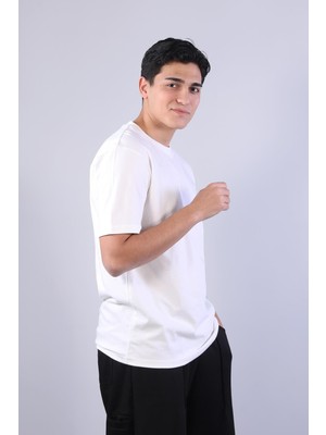 Mckanzie 2271 Baskı 4 O yaka 24*1 Süprem Oversize T-shirt