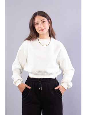 Mckanzie 2705 Reglan Kol Altı Ribanalı Kısa Sweat