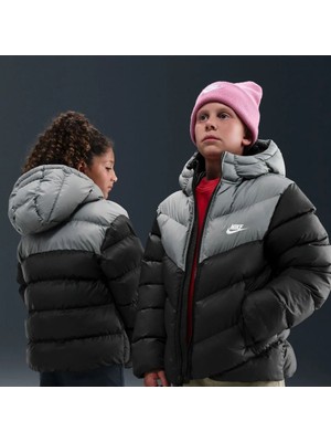 Nike K Nsw Tf Adp Puffer Colorblock Siyah Erkek Çocuk Mont IB6164-010