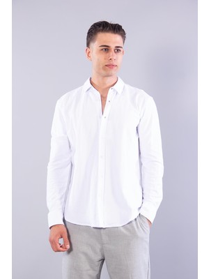 Mckanzie 3650 Likralı Cepsiz Gömlek