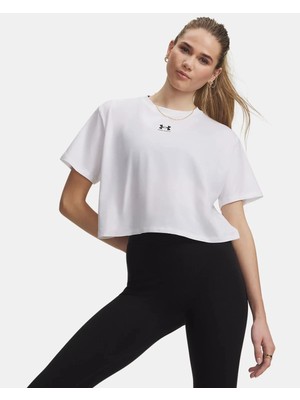 Under Armour Ua Rival Boxy Tee Solid Beyaz Kadın T-Shirt 6011064-101
