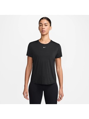 Nike W Nk One Classıc Df Ss Top Wt Siyah Kadın T-Shirt IB9408-010
