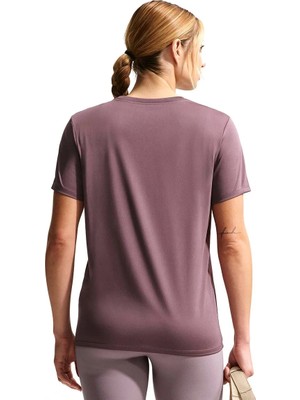 Nike W Nk Df Rlgd Ss Tee Bordo Kadın T-Shirt DX0687-502