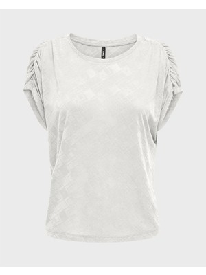 Only Onlfree Lıfe Structure S/s Modaltop Jrs Beyaz Kadın T-Shirt 15319444