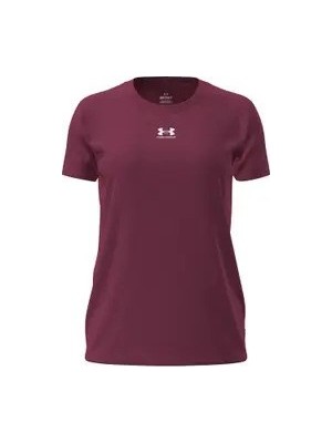 Under Armour Ua Rival Core Ss Kırmızı Kadın T-Shirt 1383648-622