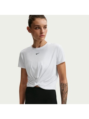 Nike W Nk One Classıc Twst Ss Beyaz Kadın T-Shirt HJ1054-102