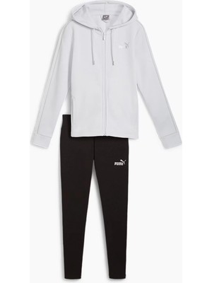 Puma Metallic Tracksuit Fl Beyaz Kadın Eşofman Takımı 68304642