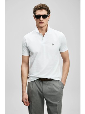 Lufian Laon Beyaz Erkek T-Shirt 111040230