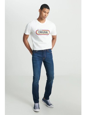 Lee Rider Jean  Pantolon Lacivert Erkek Kot Pantolon L701062BY