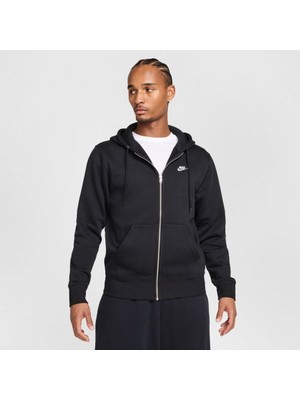 Nike M Nk Club Bb Fz Hoodıe Siyah Erkek Sweatshirt FN3861-010