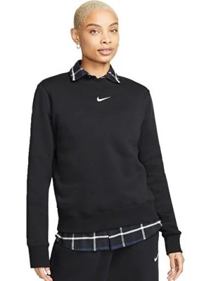Nike W Nsw Phnx Flc Std Crew Siyah Kadın Sweatshirt DQ5751-010