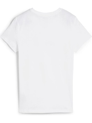 Puma Ess No. 1 Logo Tee Beyaz Kadın T-Shirt 68237002