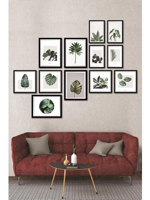 Store 12 Parça Dekoratif Mdf Tablo Seti Çerçeve Görünümlü DEKOLIADKJ006