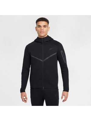 Nike M Nk Tch Flc Fz Wr Hoodıe Siyah Erkek Sweatshirt HV0949-010
