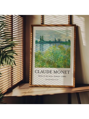Store Monet Çerçevesiz Poster, Modern Dekoratif Çerçevesiz Poster, Tablo, Monet-7, 30 x 40