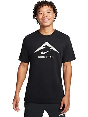 Nike M Nk Df Tee Traıl Logo Siyah Erkek T-Shirt FQ3914-014