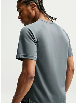 Nike M Nk Df Flex Ss Top Gri Erkek T-Shirt IF2136-084