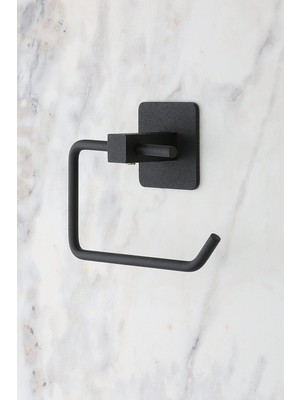 Store Yapışkanlı Tuvalet Kağıdı Askısı,siyah, Metal,tuvalet Kağıdı Tutucu (Wc.k.tutucu)