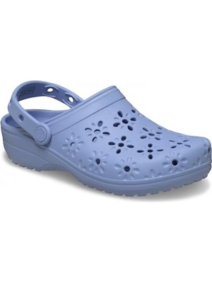 Crocs Classic Floral Cut Out Clog Lila Kadın Terlik 210927_453