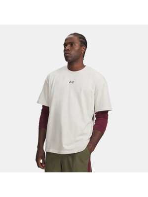 Under Armour Ua M Hwt Metal Logo Ss Beyaz Erkek T-Shirt 6013618-110
