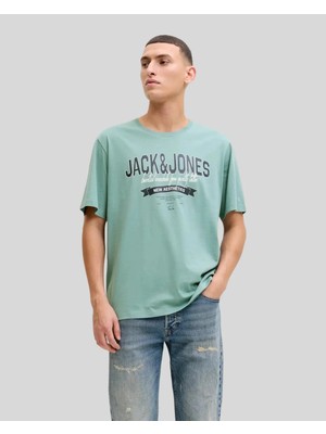 Jack & Jones Jack&jones Jjelogo Tee Ss O-Neck 2 Col SS26 Sn Açık Mavi Erkek T-Shirt 12288016