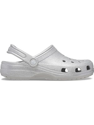 Crocs Classic Glitter Clog Gri Unisex Terlik 205942_0IC
