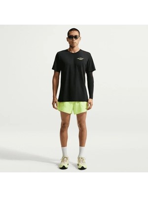 Nike M Nk Df Tee Std Strıde Prnt Pk Siyah Erkek T-Shirt IM5319-010