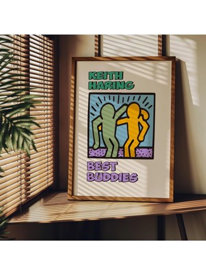 Store Keith Haring Çerçevesiz Poster, Modern Dekoratif Çerçevesiz Poster, Tablo, Keithharing-2, 21 x 30