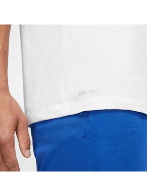 Nike M Nk Df Tee Dfc Crew Solıd Beyaz Erkek T-Shirt AR6029-100