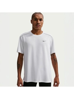 Nike M Nk Df Uv Mıler Ss Beyaz Erkek T-Shirt IF2082-100
